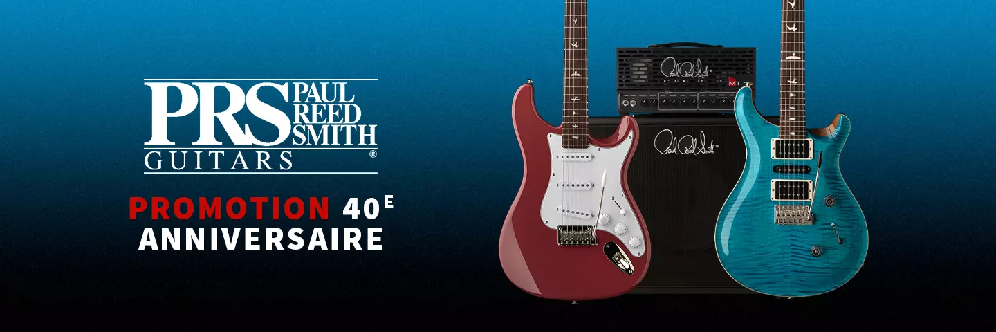Un grand merci de choisir les guitares PRS depuis 40 ans!